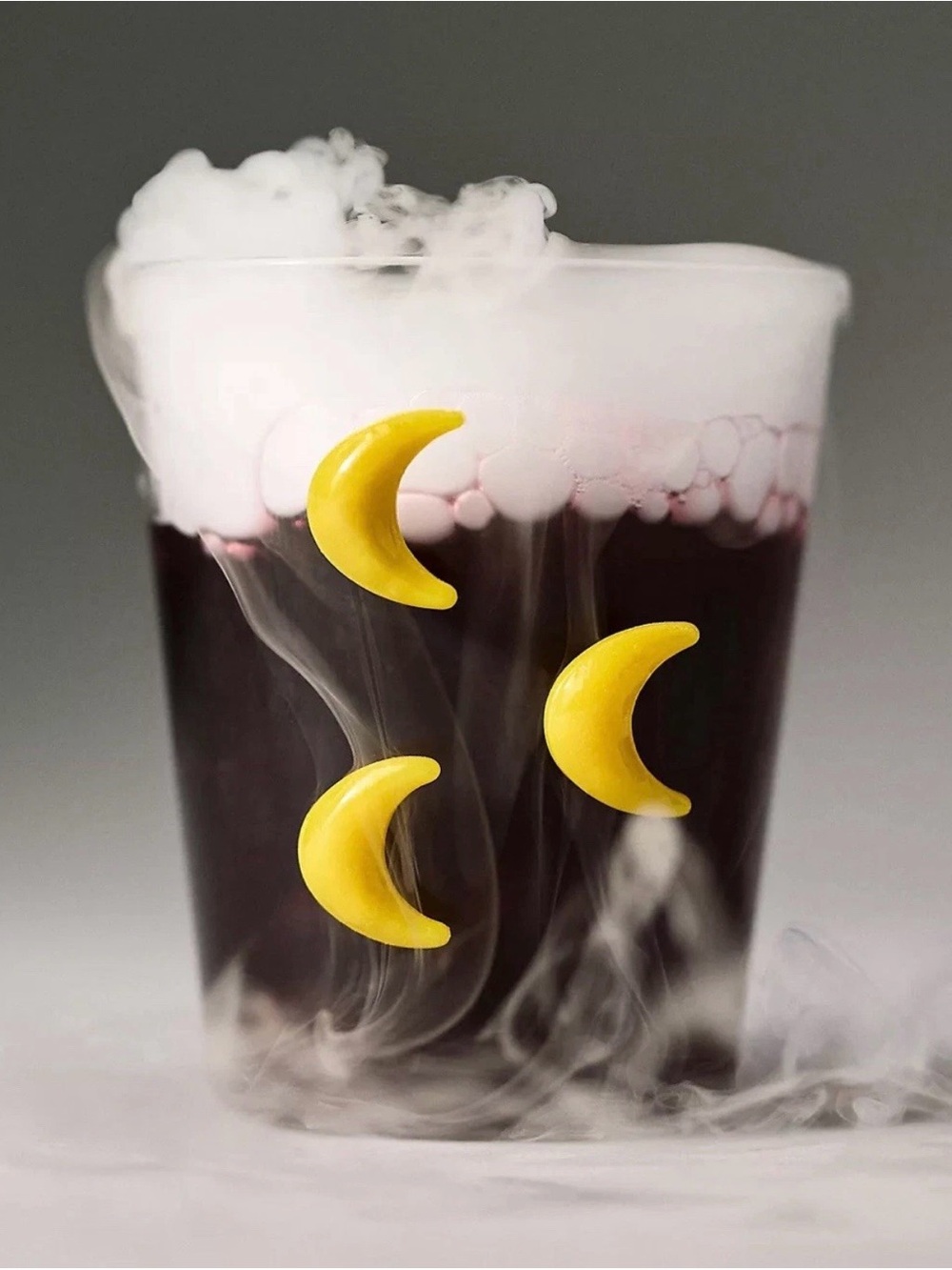 New Anthropologie 3D Halloween Icon Borosilicate Juice Glass 14oz Moon